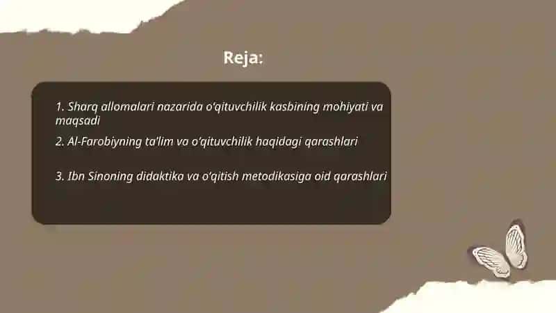 Sharq mamlakati allomalarining oʻqituvchilik kasbiga oid ilk qarashlari 2