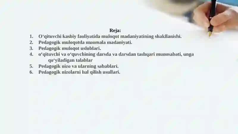 O‘qituvchi kasbiy faoliyatida muloqot madaniyatining shakllanishi 2