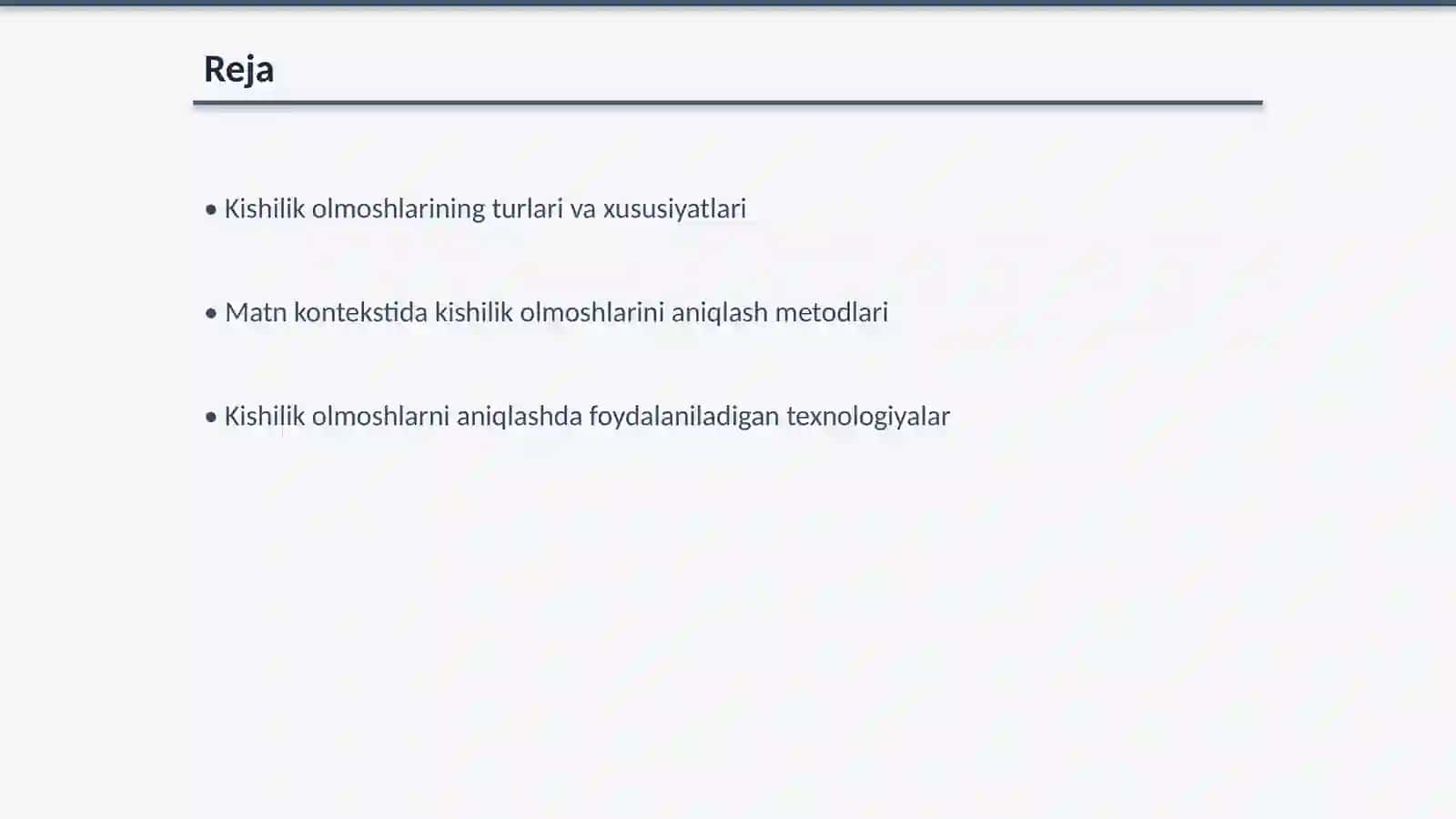 Matndan kishilik olmoshlarini aniqlash 2