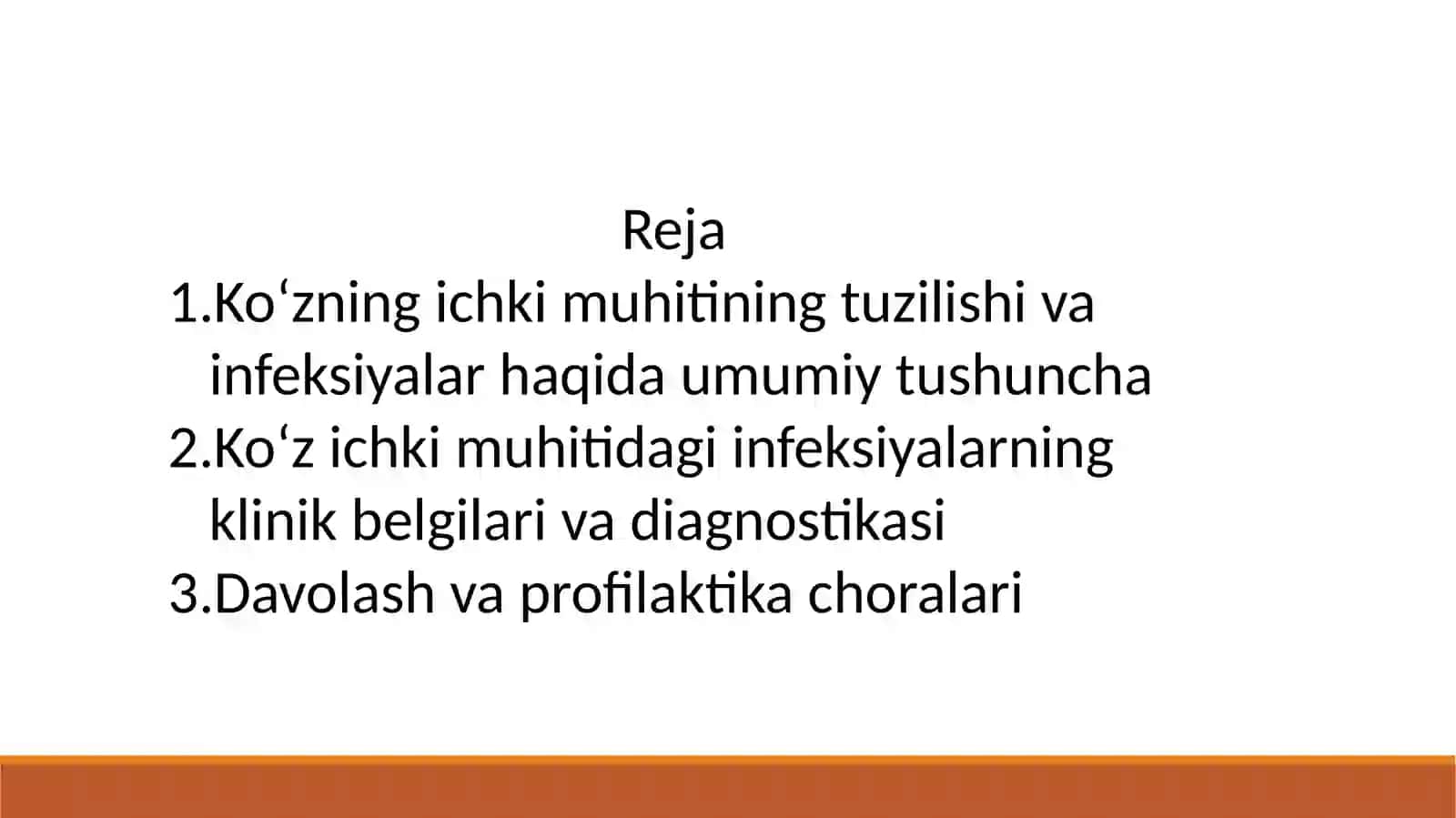Ko‘zning ichki muhitidagi infeksiyalar. 2
