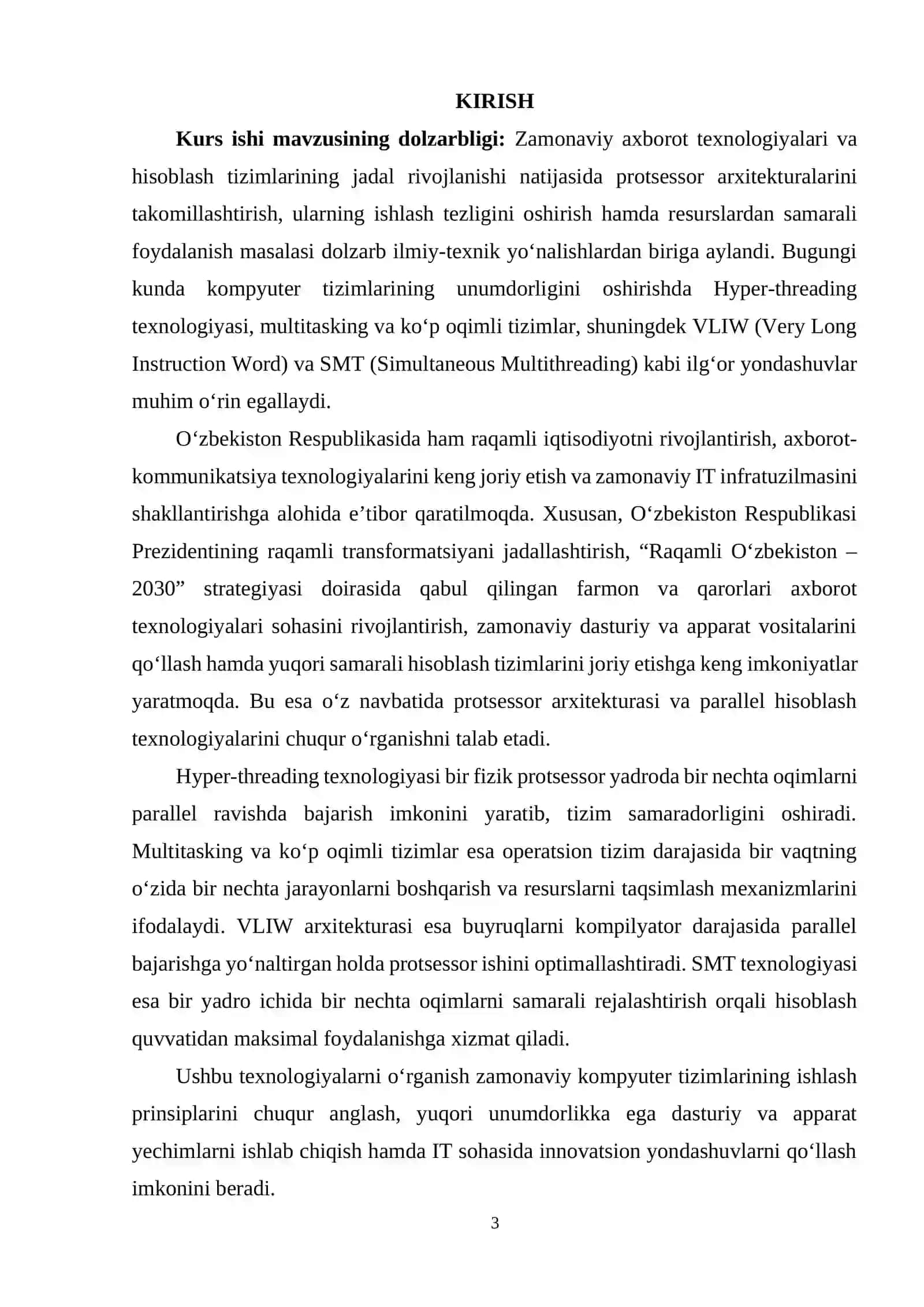 Hyper-threading texnologiyasi, Multitasking va ko‘p oqimli tizimlar, VLIW, SMT (simultaneous multithreading) yo‘llari 2