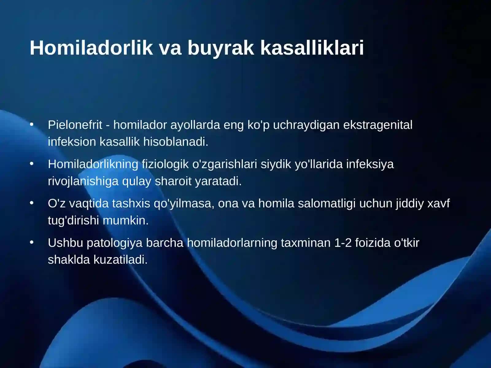 Homiladorlik davridagi pielonefrit: Klinik tahlil va davolash strategiyalari 2