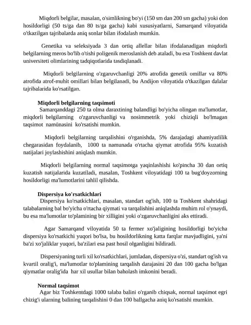Miqdoriy belgilar tõğrisida tushuncha 2