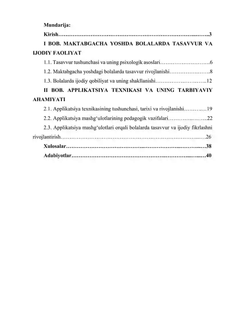 Applikatsiya mashgʻulotlarida bolalar tasavvurini boyitish 2