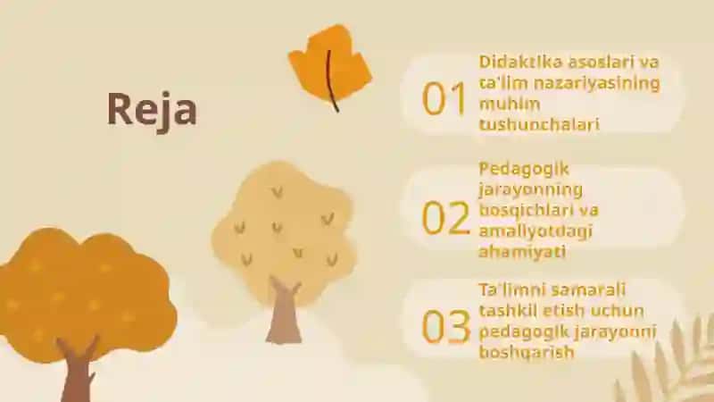 Didaktika-ta’lim nazariyasi.Pedagogik jarayon 2