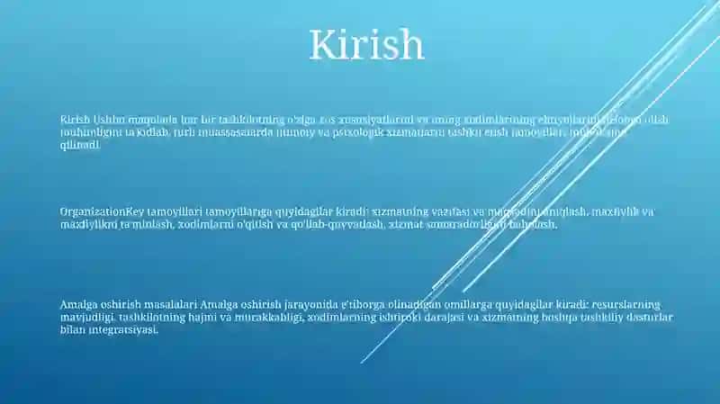 Turli Muassasalarda Ijtimoiy Psixologik Xizmatni Tashkil Etish Tamoyillari 2