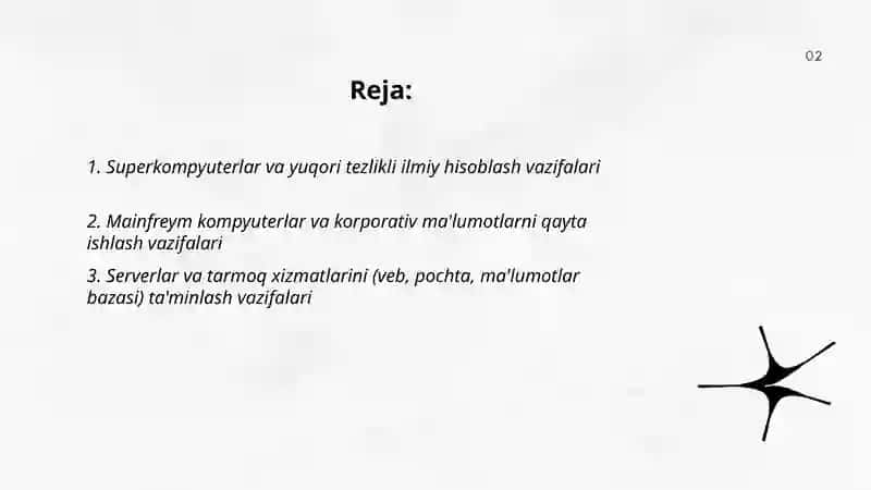 Kompyuter turlari va ularning vazifalari 2