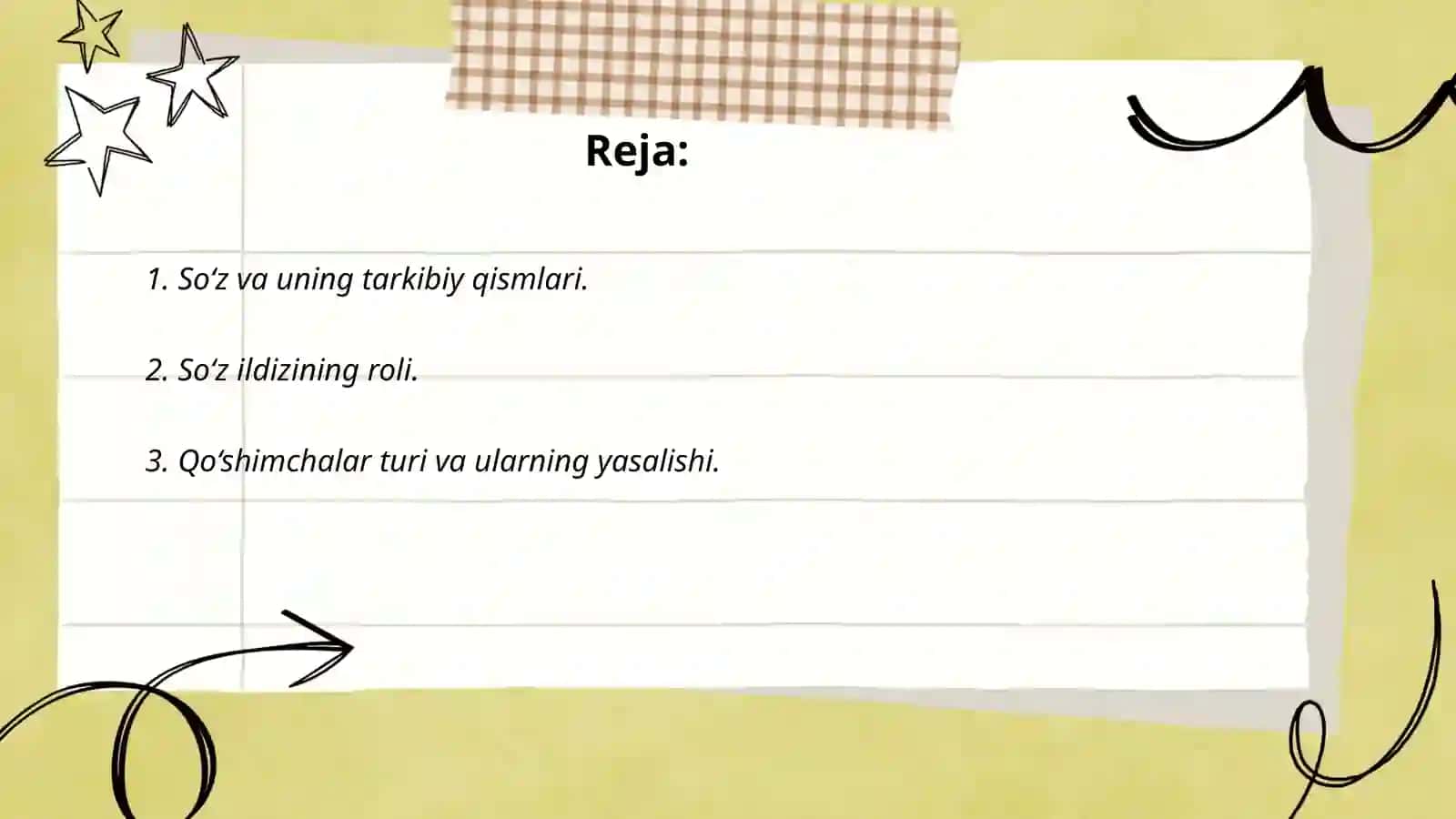 So‘zning Morfemik tarkibi bo‘limidagi o‘rganish yuzasidan 1-4-sinflar uchun metodik tavsiyalar ishlab chiqish 2