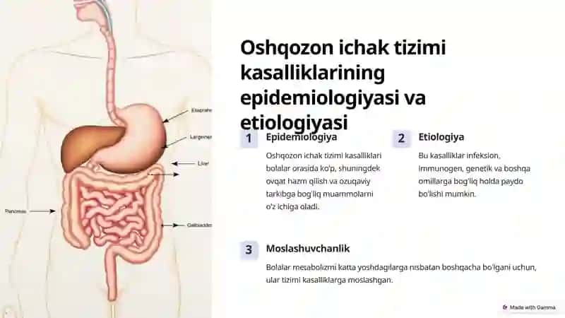 Oshqozon ichak tizimi kasalliklarining diagnostika va differensial diagnostika 2