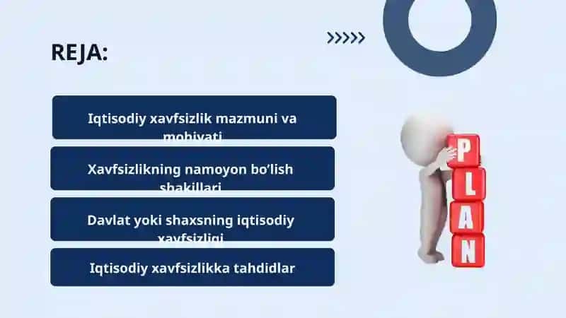 IQTISODIY XAVFSIZLIK MAZMUNI, MOHIYATI, MILLIY MANFAATLARI 2