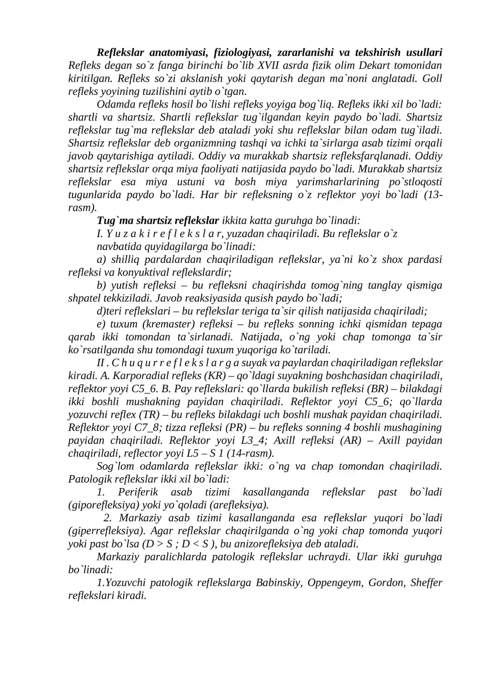ODAMDAGI REFLECTOR REAKSIYALARINI TEKSHIRISH 2