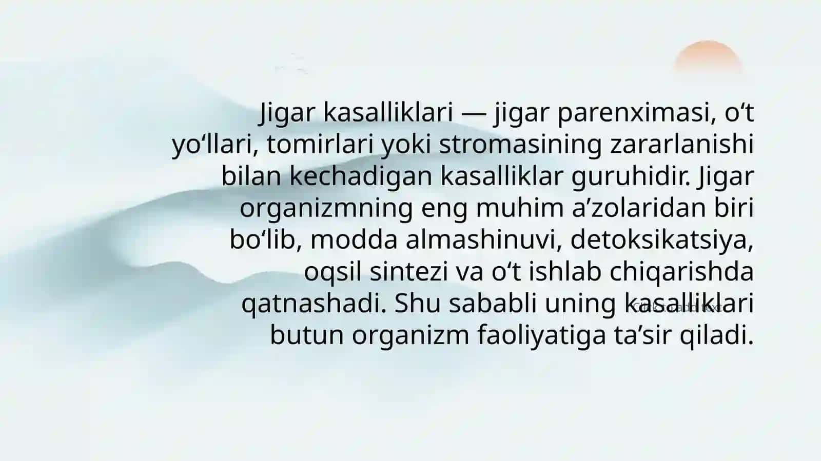 Jigar kasalliklari 2