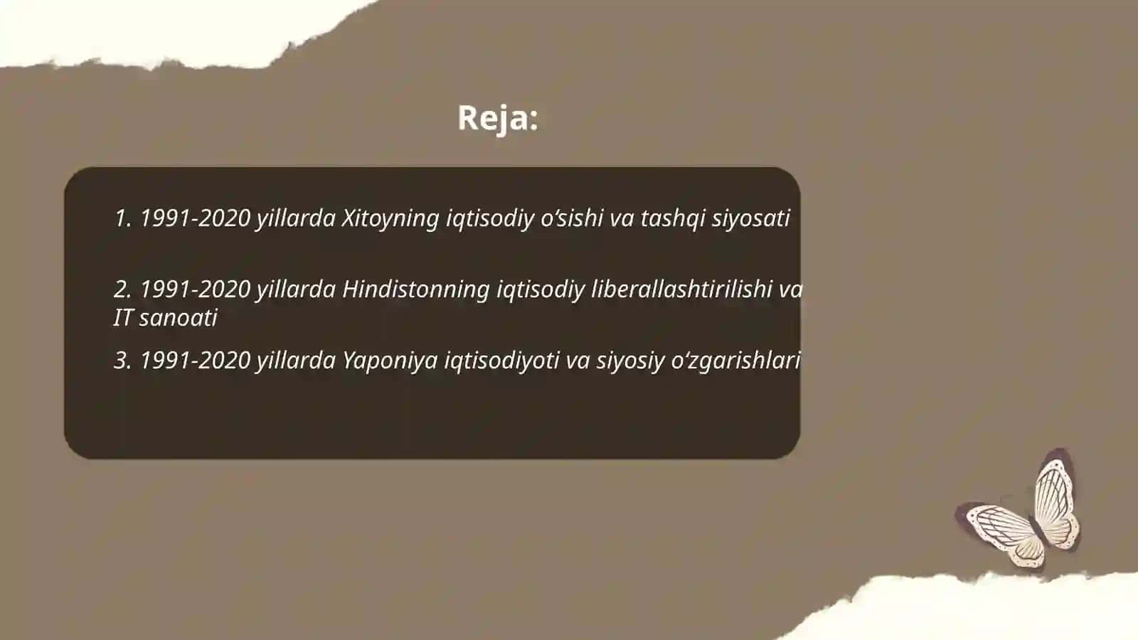 Jahon tarixi fanidan tayyorlagan tagʻdimot ishi 2
