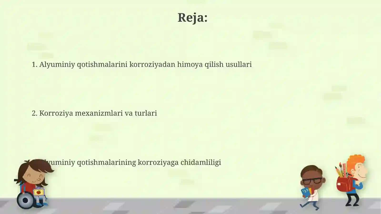 Alyuminiy qotishmalarining karroziyagachidamliligi 2