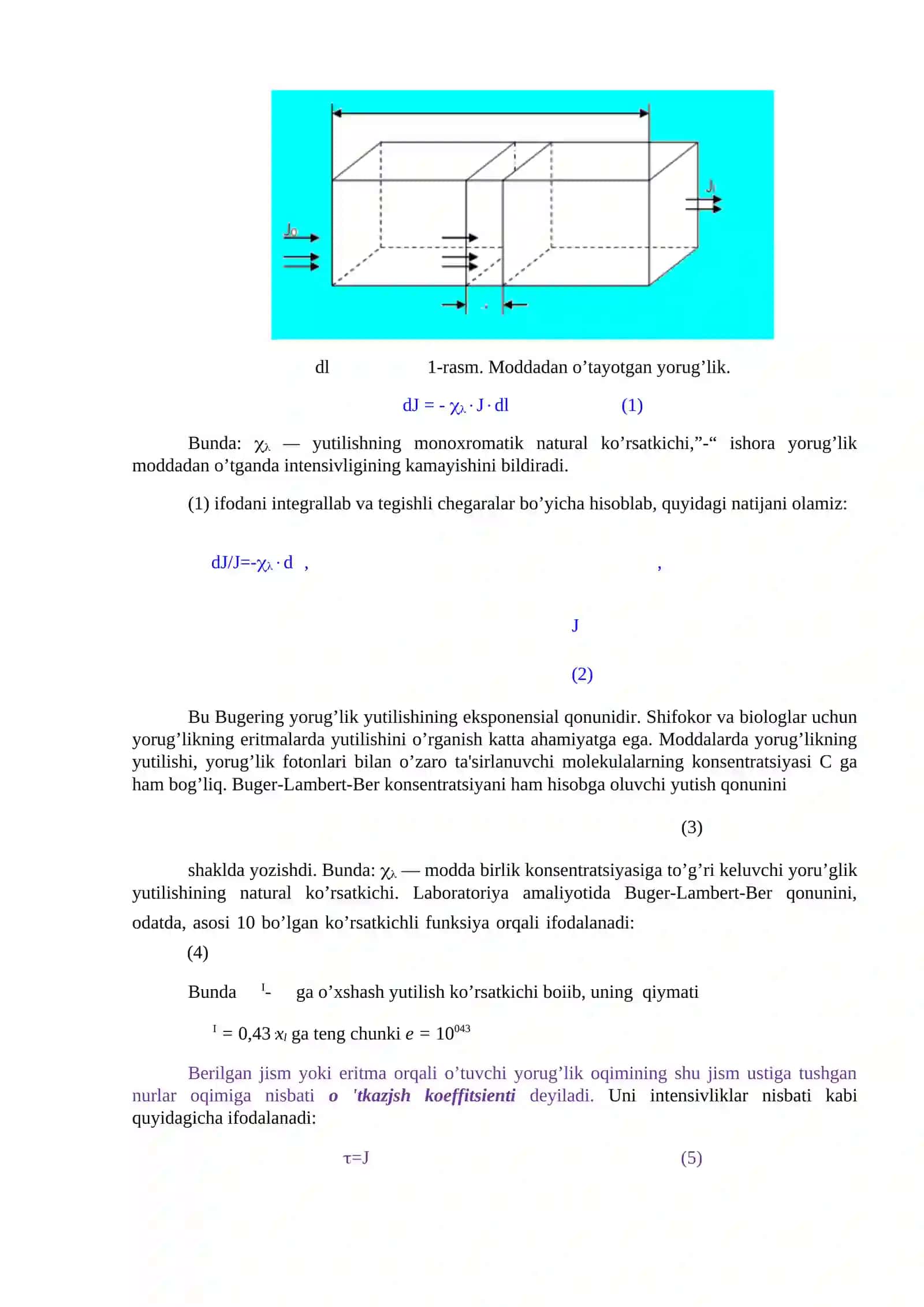 Fotokolorimetrda rangli suyuqliklarning konsentratsiyasini aniqlash 2