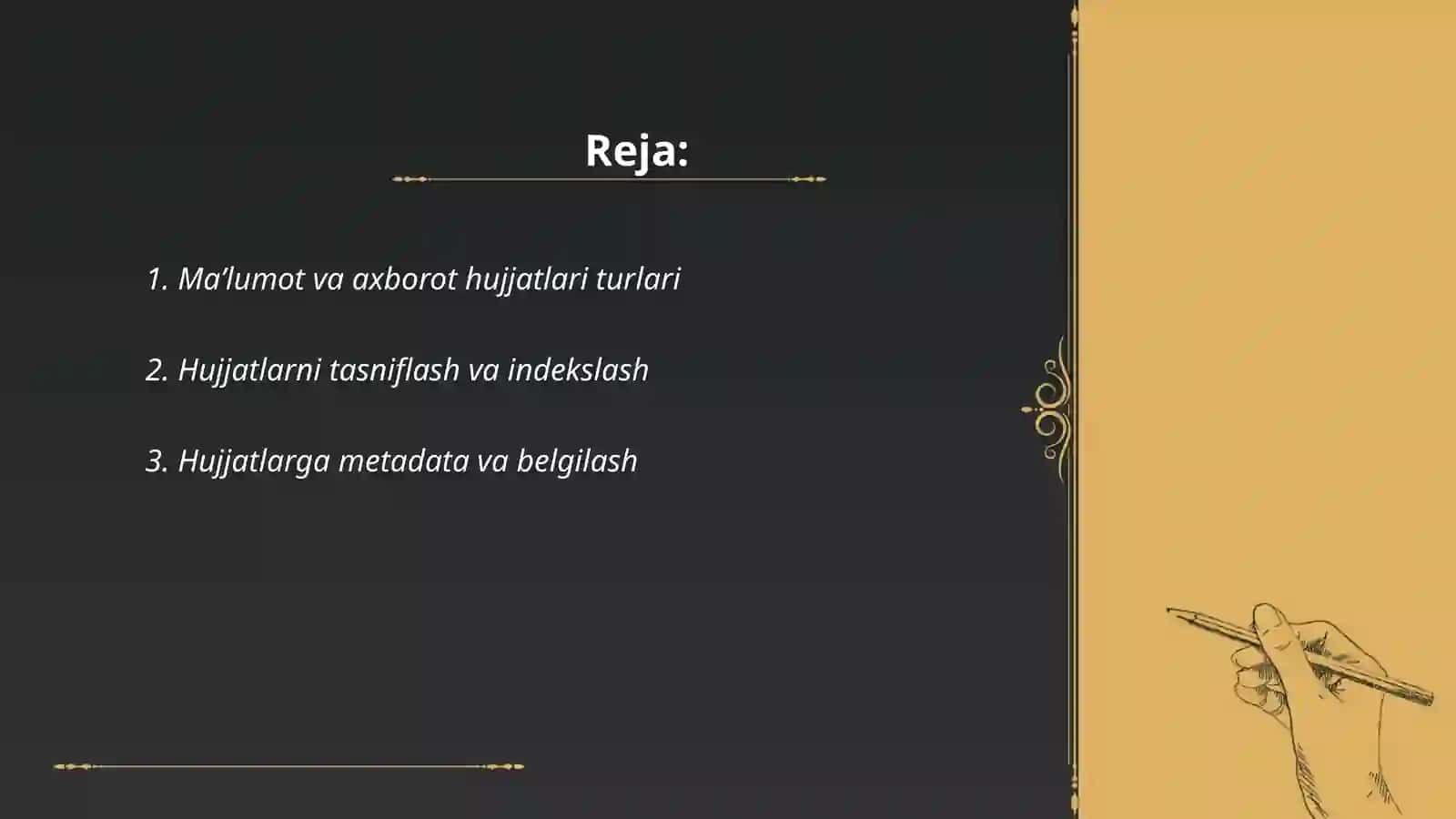 Maʼlumot va axborot hujjatlari 2