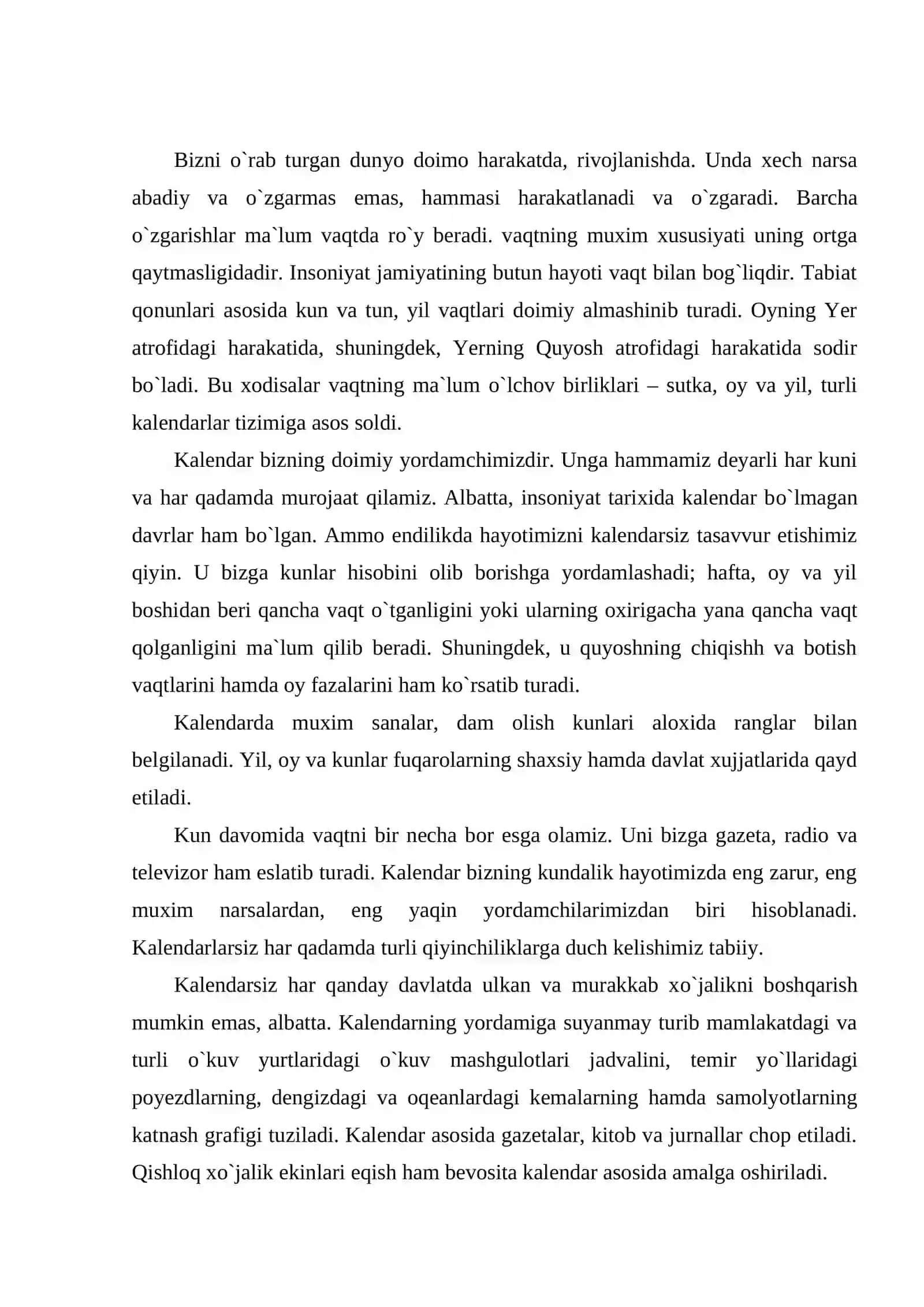 Kalendar va uning tarixi 2