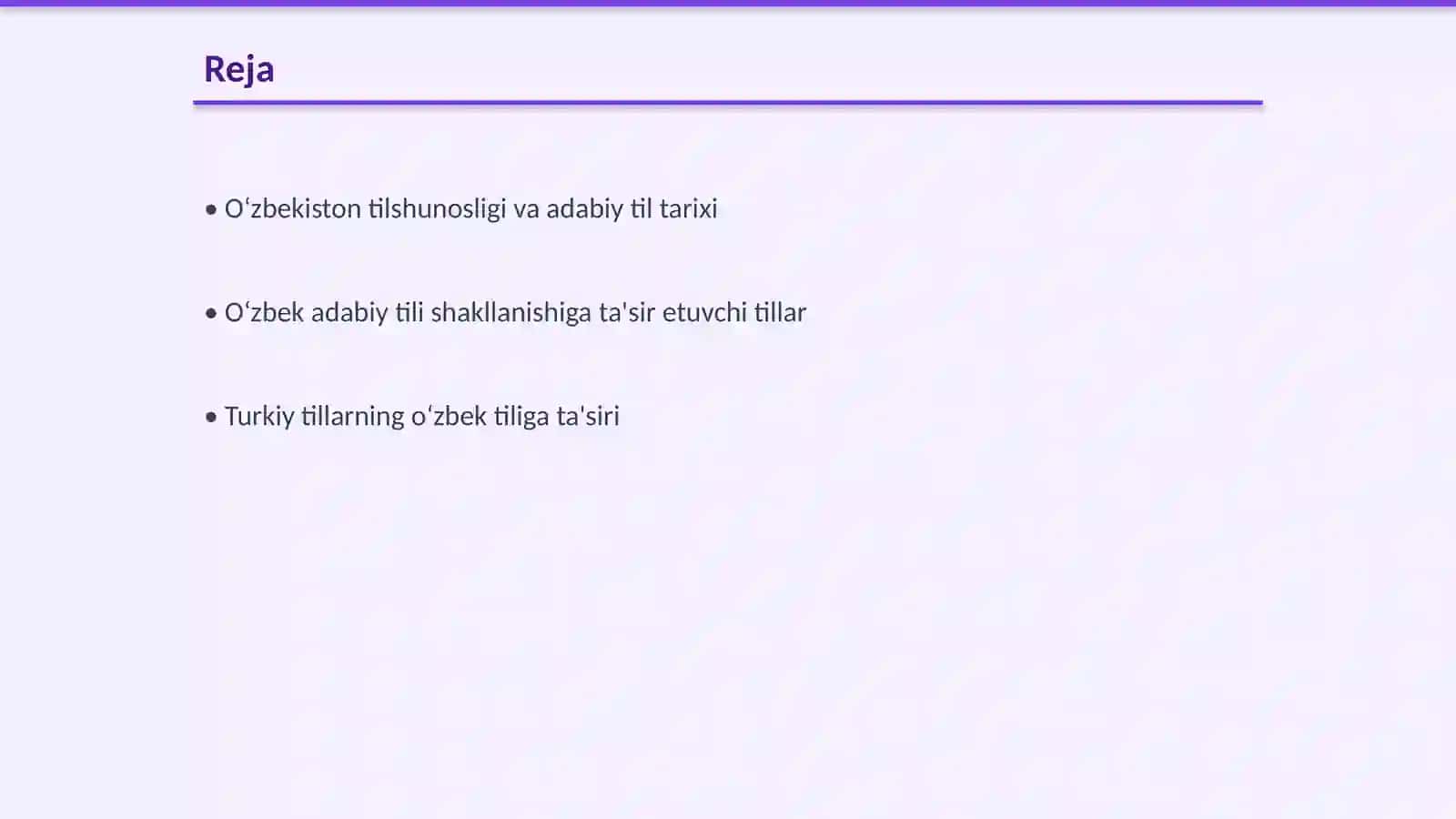 O‘ZBEK ADABIY TILINING SHAKLLANISHIDA BOSHQA TIZIMDAGI TILLARNING O‘RNI 2