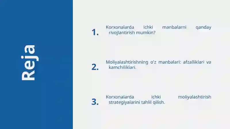 Korxonalarni moliyalashtirishning òz manbalari 2