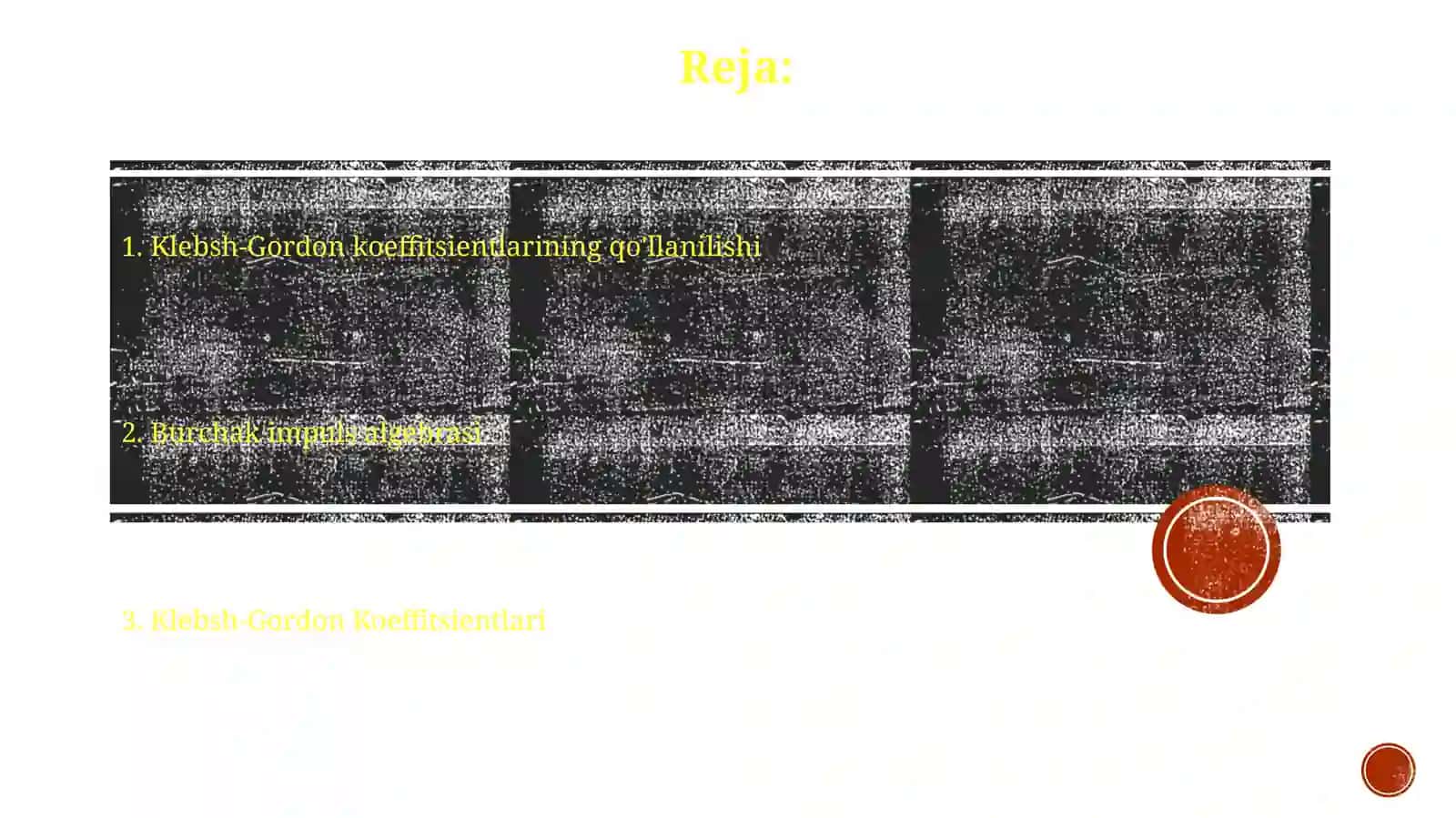 Klebsh-Gordon Koeffitsientlari 2