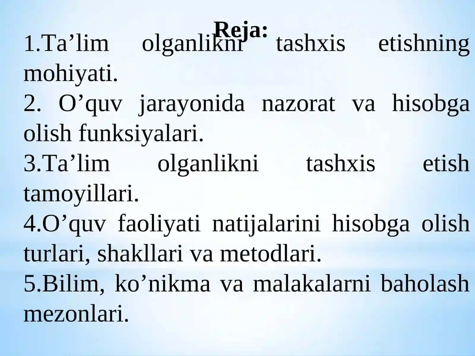 Ta’lim sifati diagnostikasi va monitoringi 2