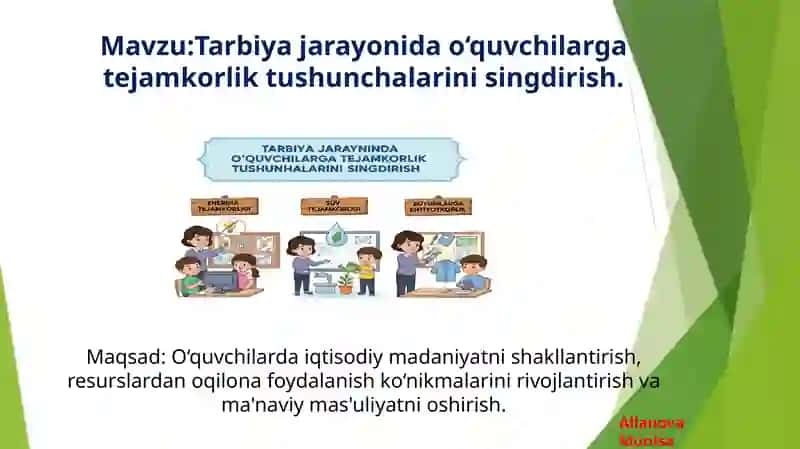 Allanova Munisa Tarbiyaviy Ishlar Metodikasi 2