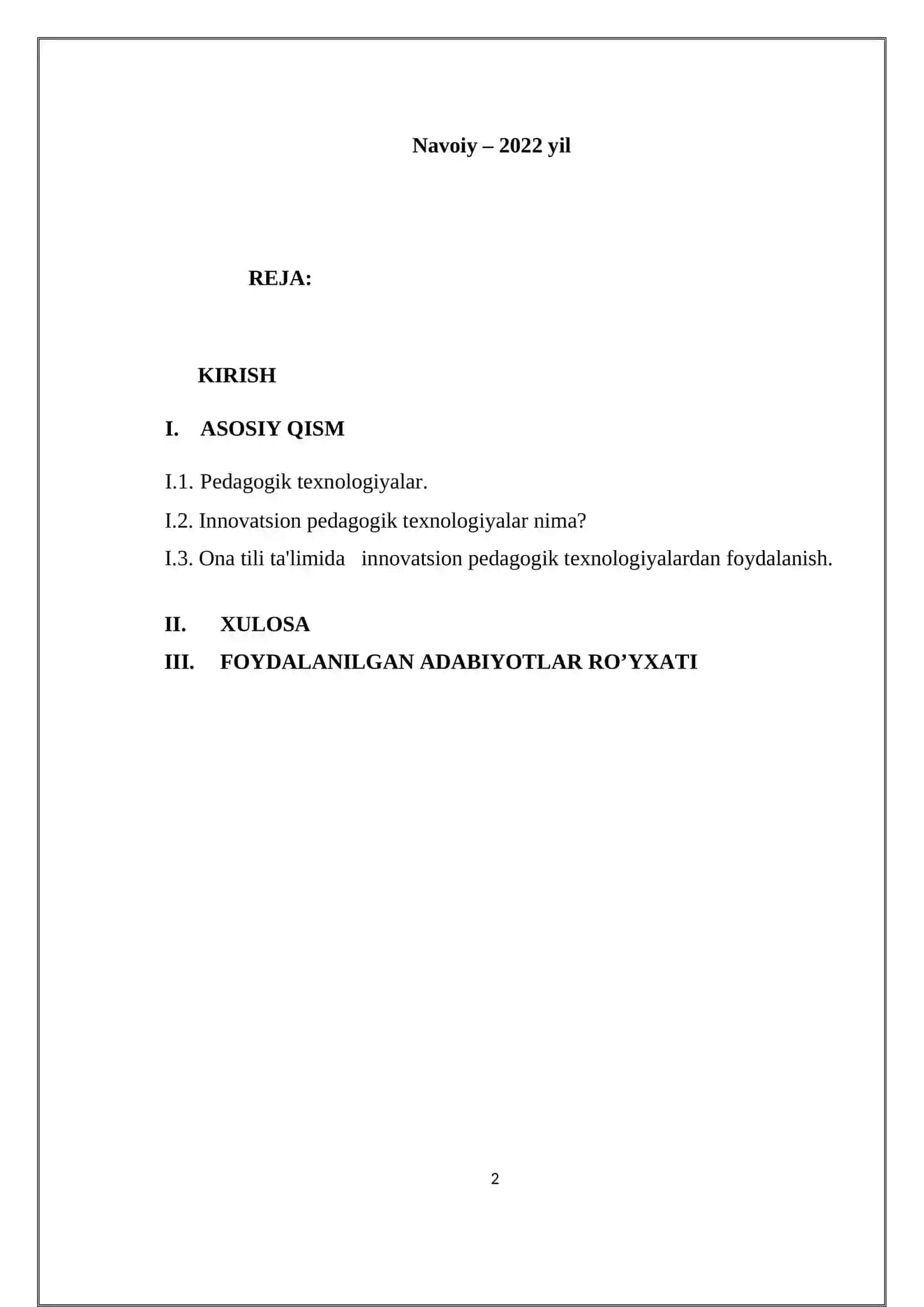 Ona tili ta'limida innovatsion pedagogik texnologiyalar 2