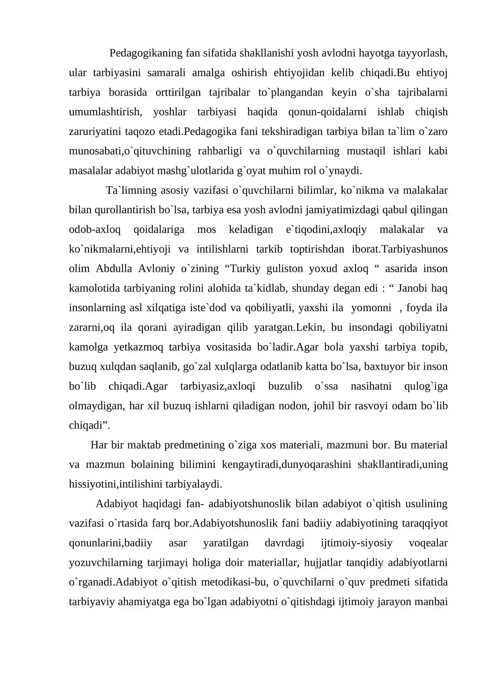 ADABIYOTNING BOSHQA FANLAR BILAN ALOQASI 2