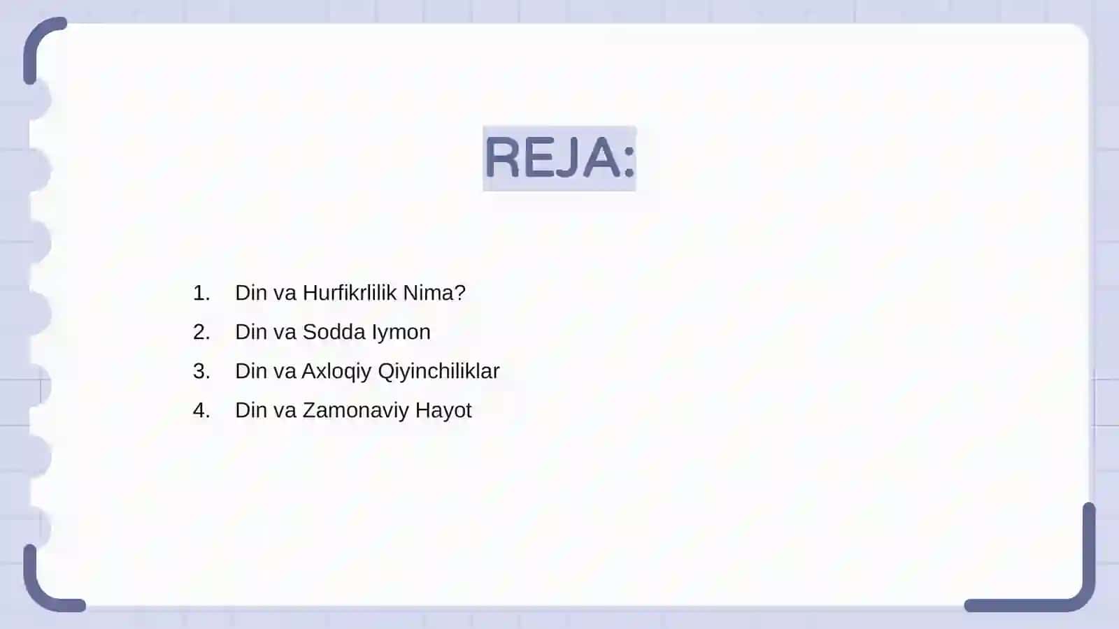 Din va hurfikrlilik 2