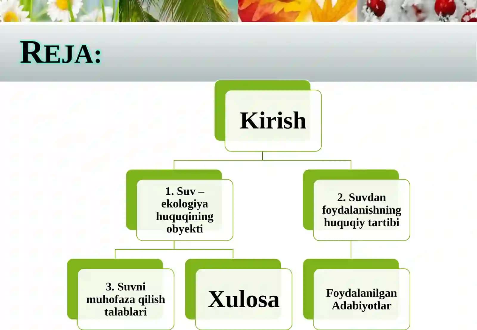 Suv va suvdan foydalanishni ekologik-huquqiy tartibga qilish 2