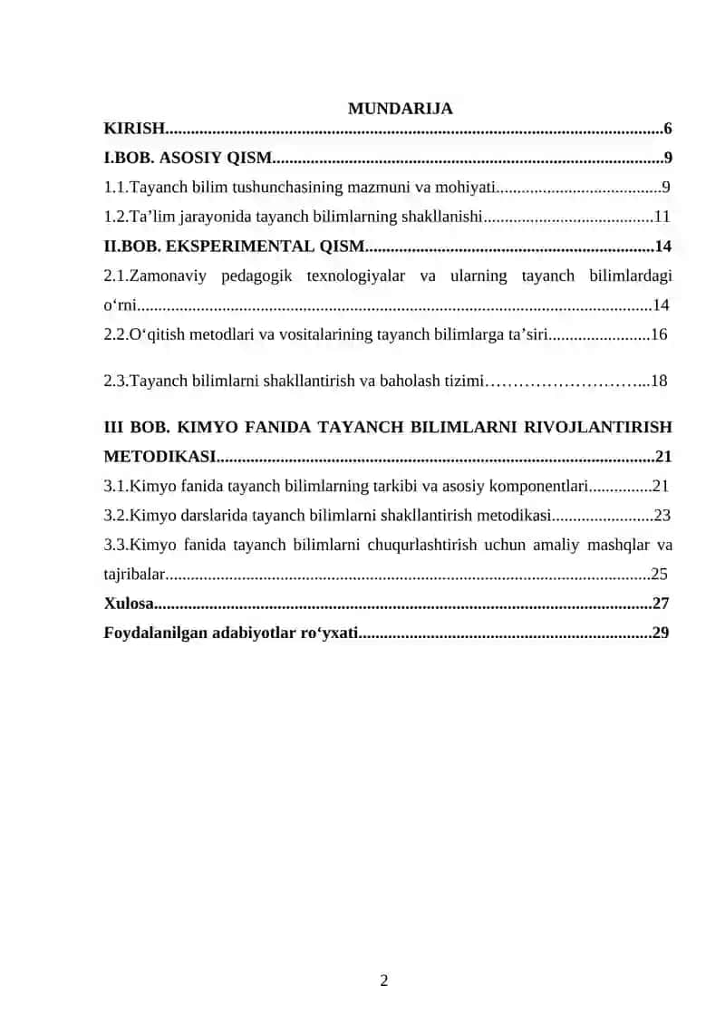 Ta’lim jarayonida tayanch bilimlarni rivojlantirishning didaktik asoslari 2
