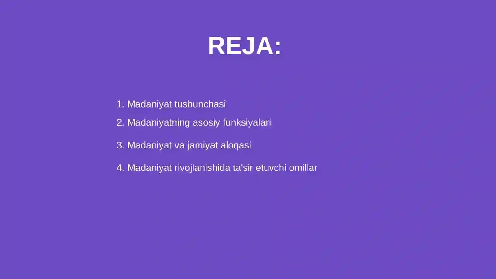 Madaniyat funksiyalari 2