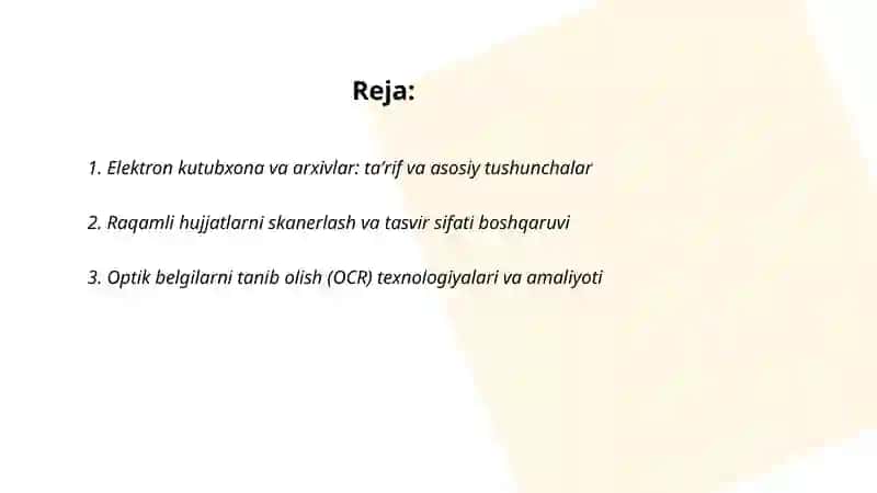 Elektron kutubxona va arxivlar bilan ishlash 2