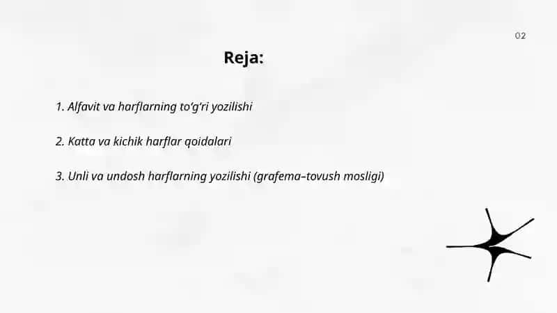 O’zbek tilining asosiy imlo koidalari 2