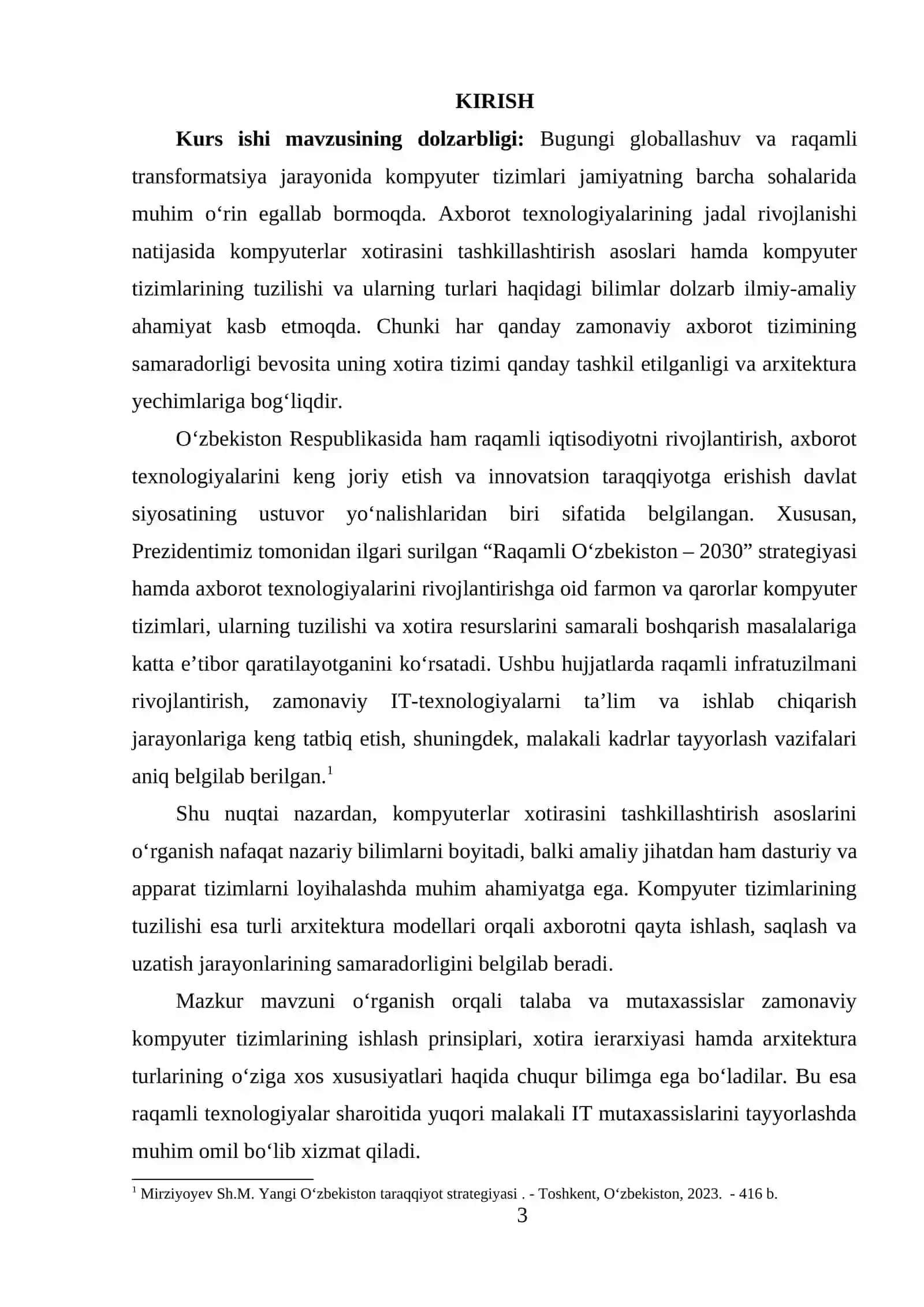 KOMPYUTERLAR XOTIRASINI TASHKILASHTIRISH ASOSLARI, KOMPYUTER TIZIMINING TUZILISHI TURLARI 2