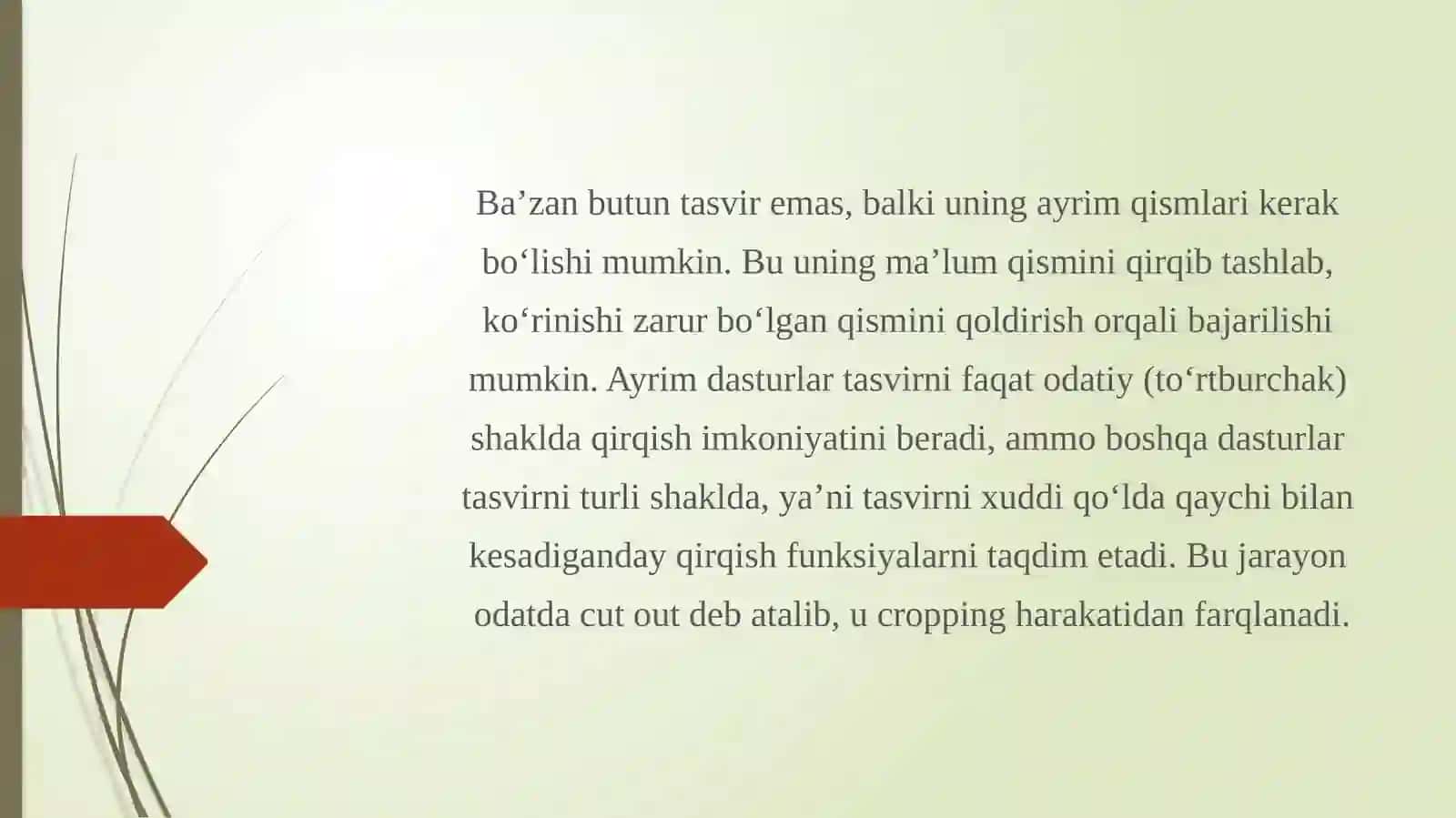 tasvirni qirqish vaaylantrish 2