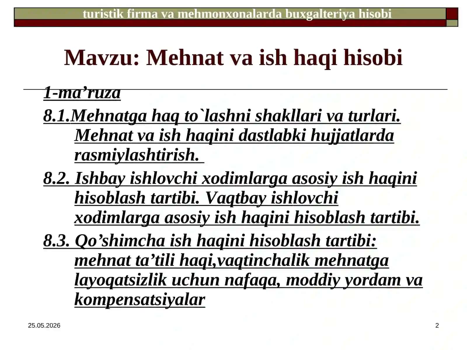 Buxgalteriya hisobi va umumkasbiy fanlar 2