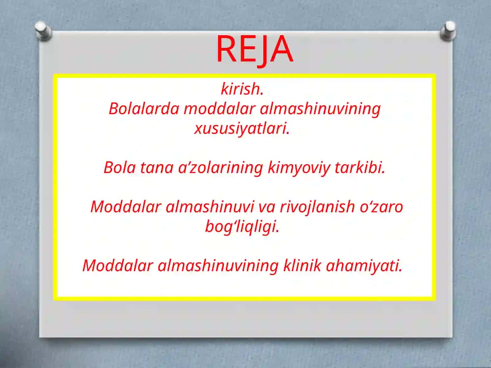 BOLALAR KASALLIKLARI PROPEDEVTIKASI 2