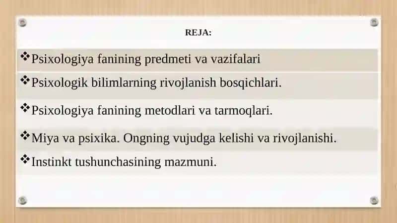 Psixologiya fanining predmeti va vazifalari 2