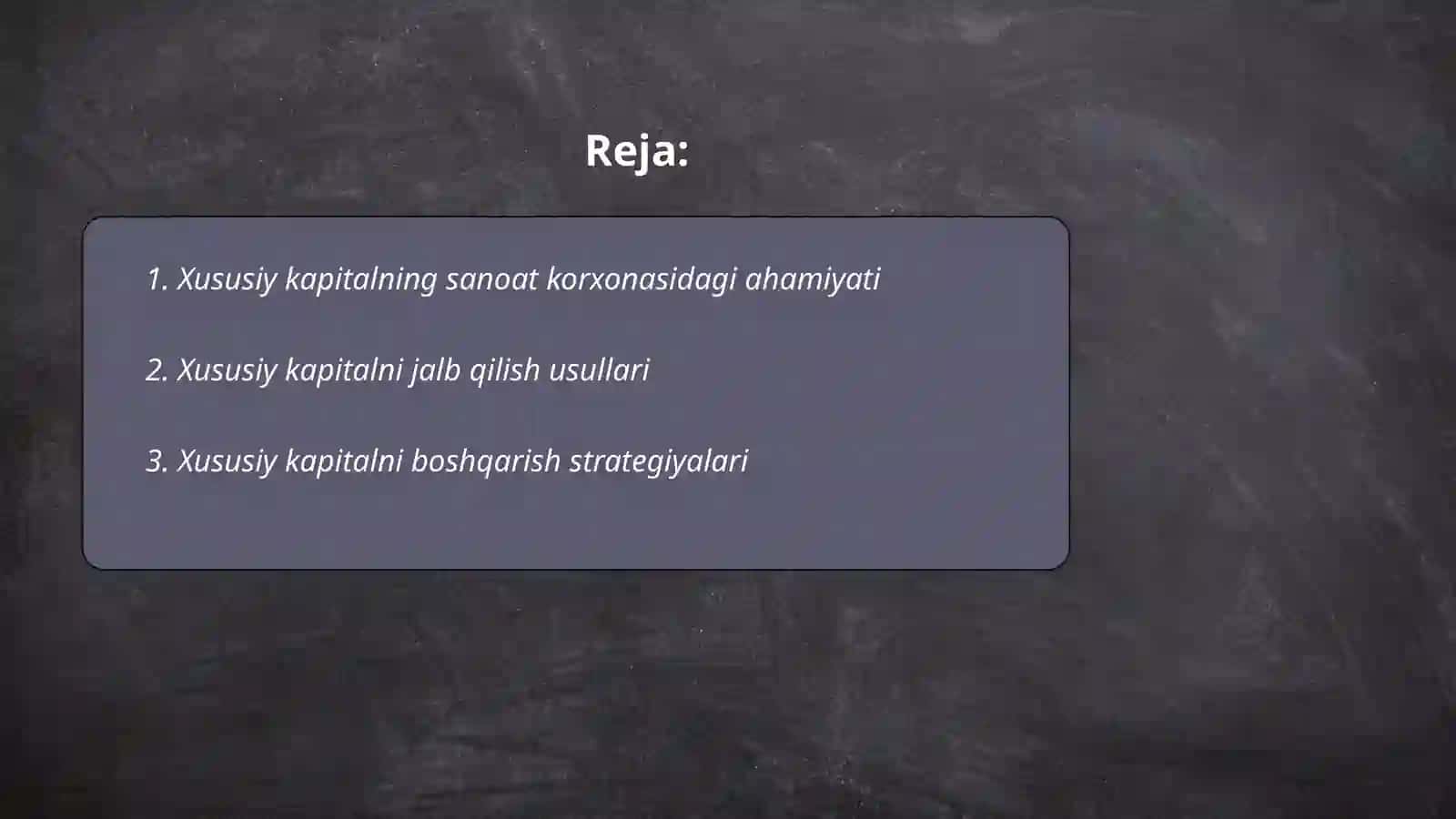 Sanoat korxonasining xususiy kapitali va undan samarali foydalanish usullari 2