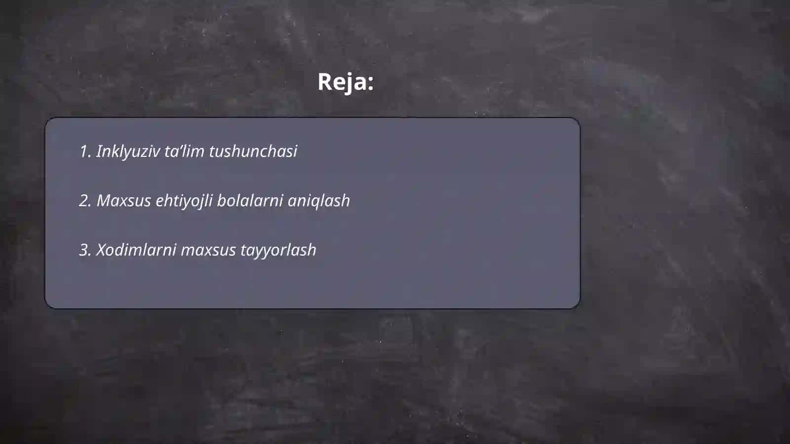 Inklyuziv ta’limga jalb qilish bosqichlari 2