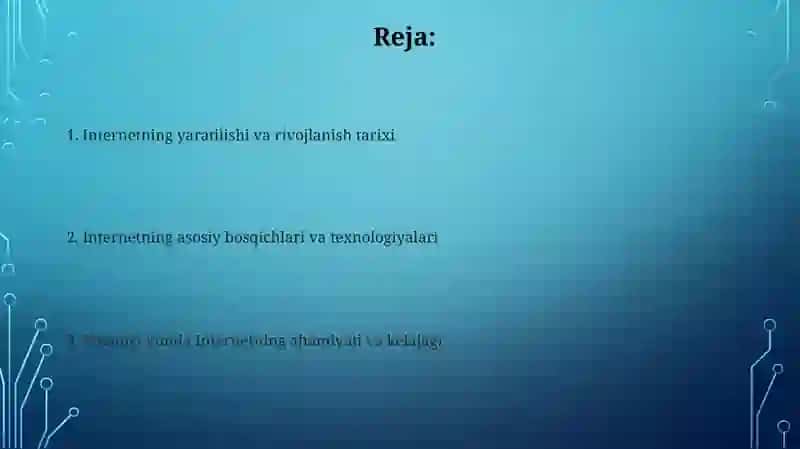 Internetning yaratilishi va rivojlanish 2