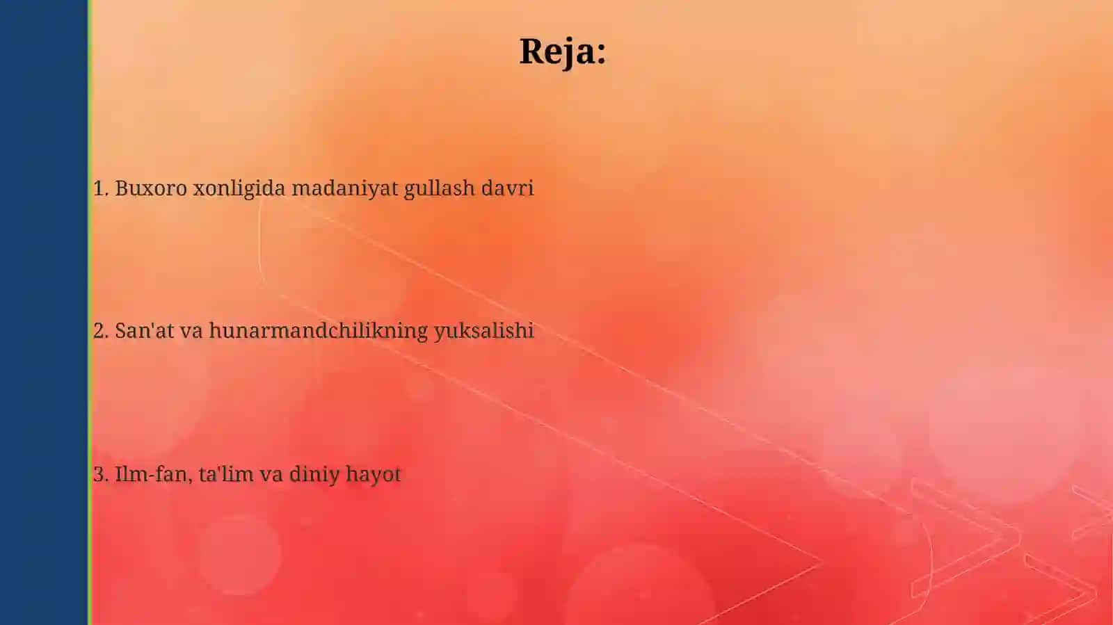 Buxoro xonligida madaniyat gullash davri 2
