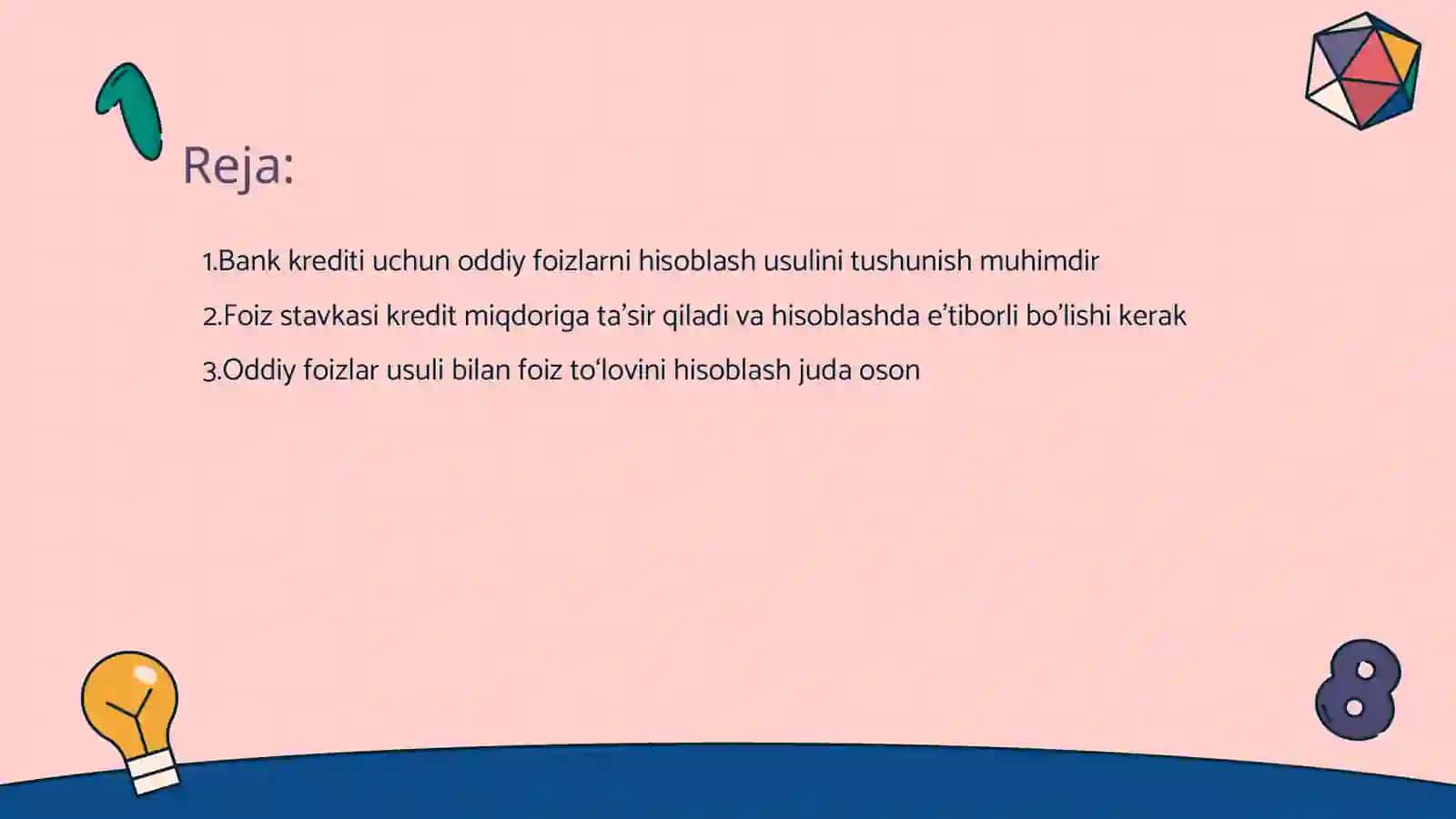 Oddiy foizlar usuli 2