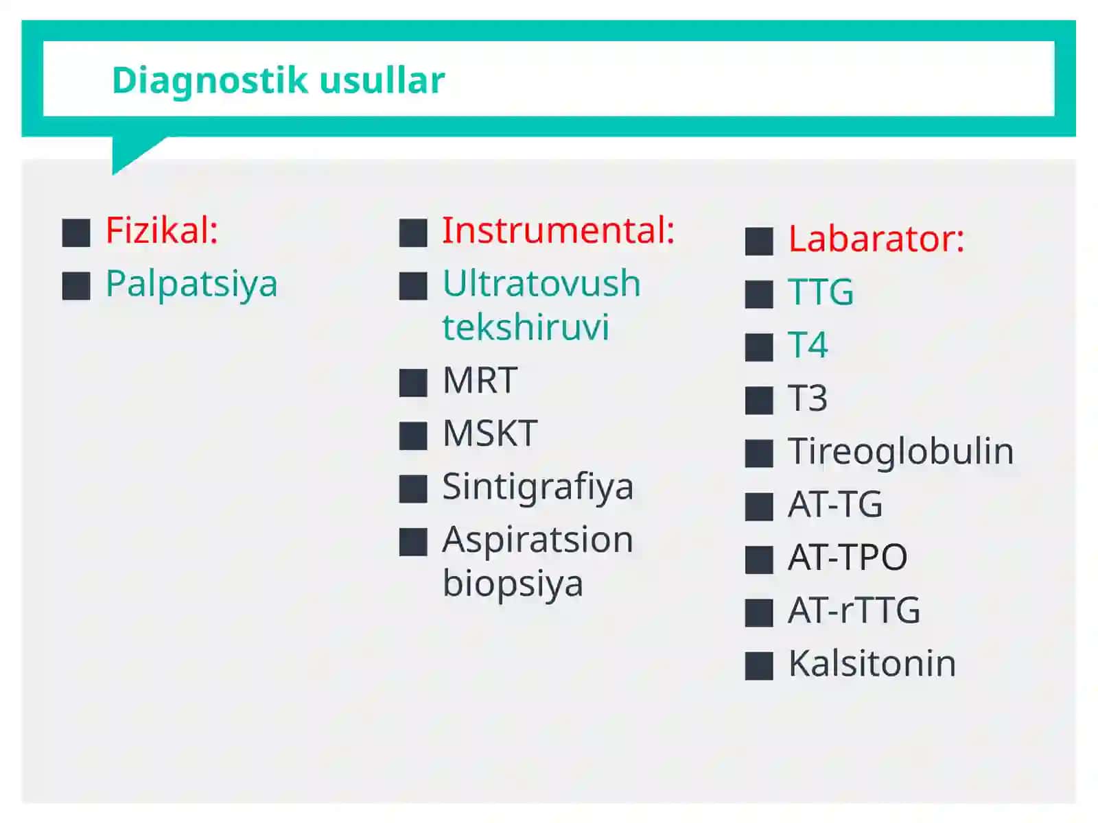 Qalqonsimon bez kasalliklari diagnostikasi 2