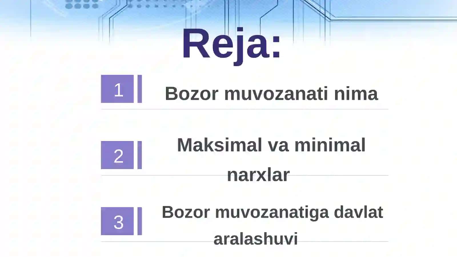 Bozor muvozanati 2