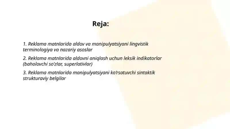 Reklama matnlarida aldov va manipulyatsiyani lingvistik aniqlash usullari 2