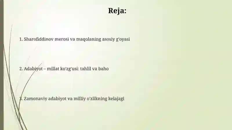 Adabiyot yashasa-millat yashar 2