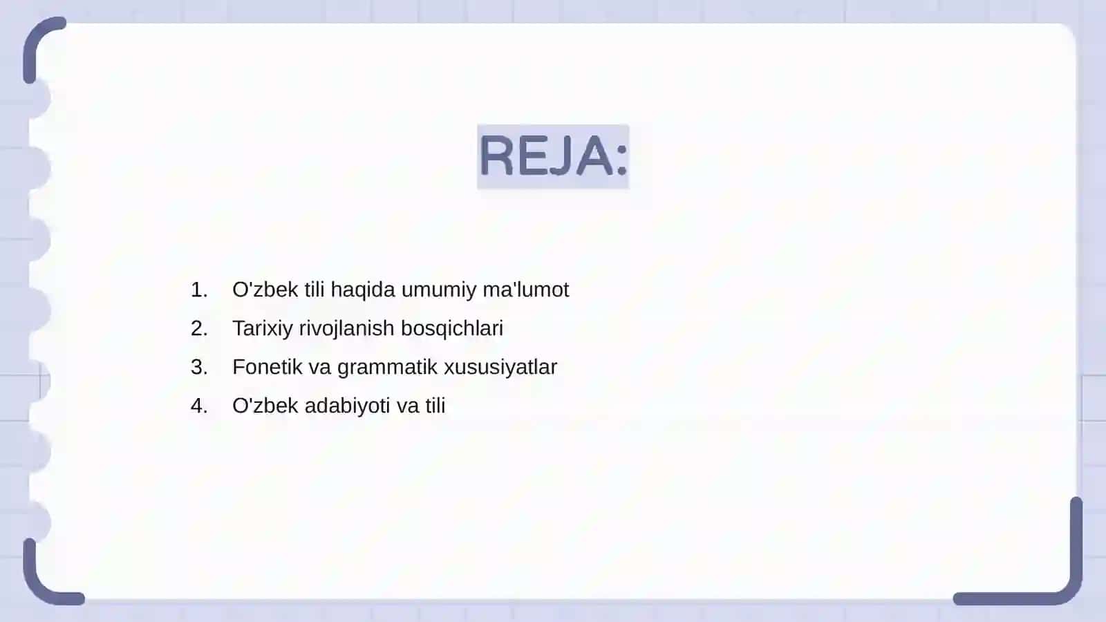 O'zbek tili 2