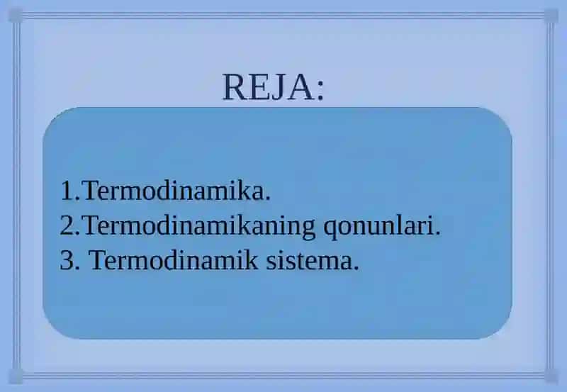 KIMYOVIY MUVOZANAT TERMODINAMIKASI 2